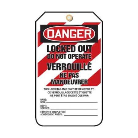 Accuform RP-Plastic, 3-1/4 in Width, 3/8 in Height, , 5 PK TCF205LTM